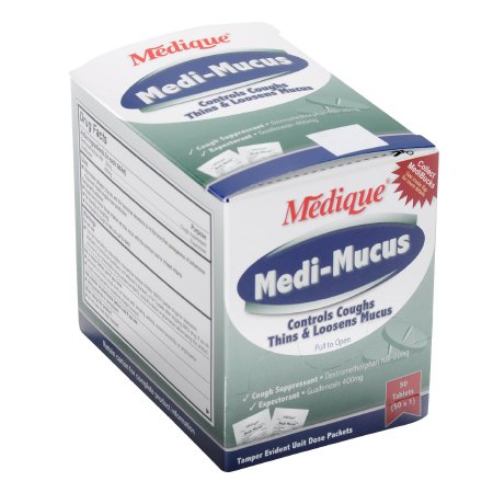 Medique Products Medi-Mucus, Tab (50/Bx 24Bx/Cs) - 34550