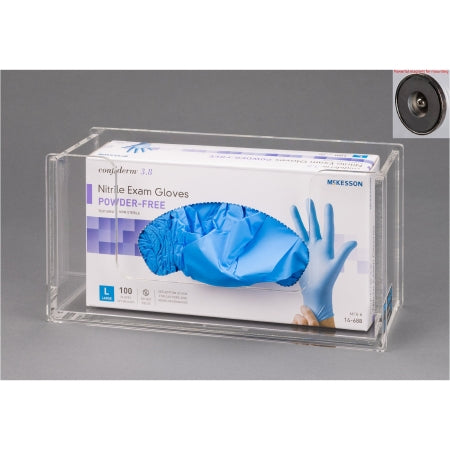 Poltex Glove Box Holder Magnet Mounted 1-Box Capacity Clear 10-1/4 W X 3-3/4 D X 5 H Inch Acrylic - ACGB1-M