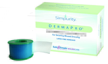 Safe N Simple Medical Tape Dermapro Silicone 2 Inch X 15 Foot White Nonsterile - SNS57232