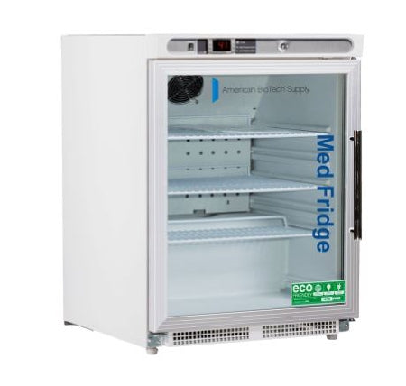 ABS - Undercounter Refrigerator Laboratory Use 4.6 cu.ft. 1 Swing Glass Door Left Hinged Cycle Defrost - ABT-HC-UCBI-0404G-LH