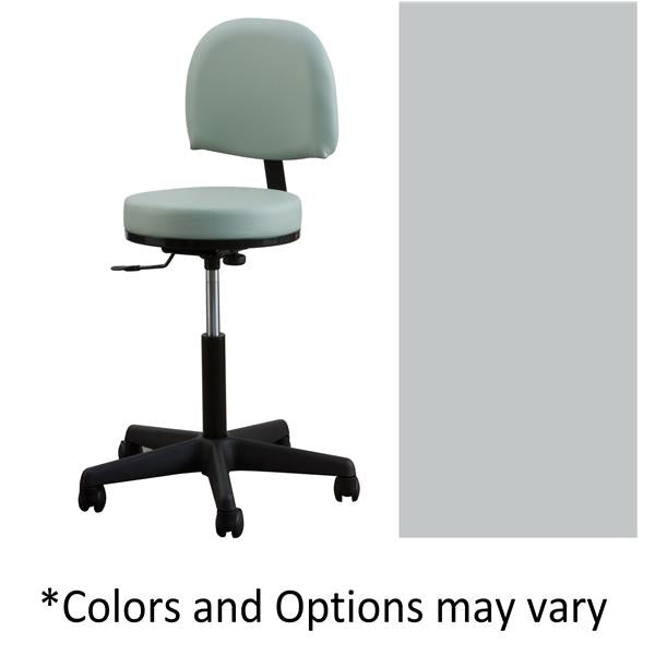 Oakworks Stool Exam Premium Stone Casters Backrest 5 Leg Ea - 60397