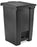 Rubbermaid - Trash Can 12 gal. Square Black Plastic Step On - Uline - H-2668BL