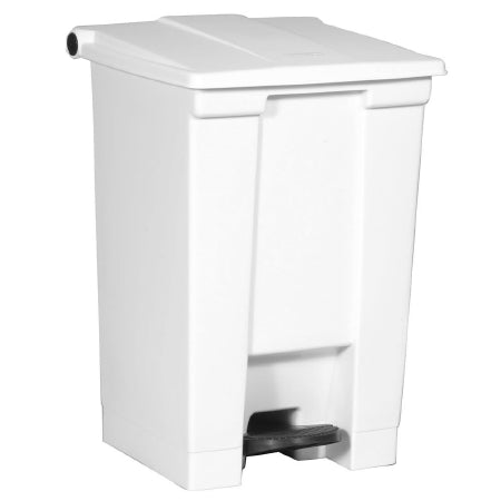 Rubbermaid Legacy - Trash Can 12 gal. Square White Plastic Step On - FG614400WHT