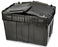 ULINE - Storage Tote with Lid Uline Black Plastic 18.8 X 20.8 X 28.7 Inch - S-12677BL