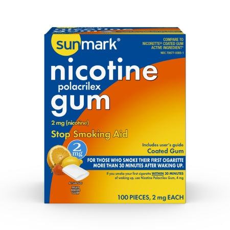 Mckesson Brand Stop Smoking Aid Mckesson 2 Mg Strength Gum - 70677008501