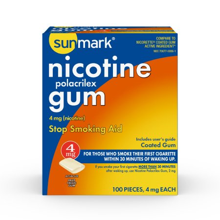 Mckesson Brand Stop Smoking Aid Mckesson 4 Mg Strength Gum - 70677008601