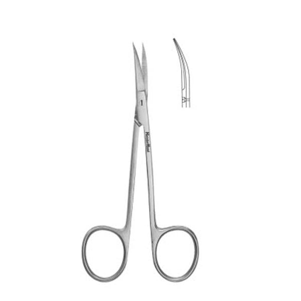 Miltex-Integra Scissors Iris Meister-Hand 3-1/2" Curved 20Mm Stainless Steel Ea - MH18-1398