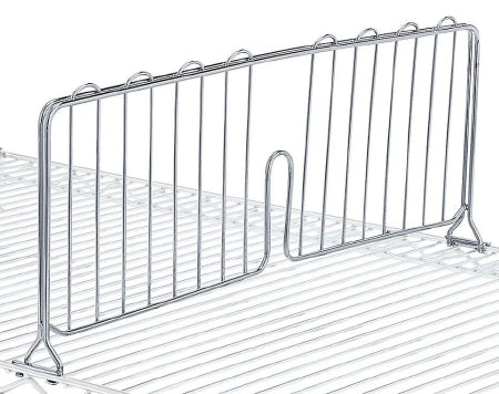 Uline - Shelf Divider 8 X 24 Inch Chrome Carbon Steel - H-1761C