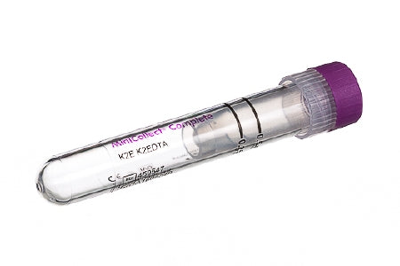 Greiner Bio-One Minicollect Capillary Blood Collection Tube Hematology K2 Edta Additive 13 X 75 Mm 250 To 500 µl Lavender Cap Closure - 450547