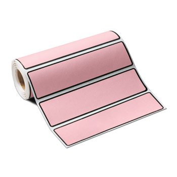 Wide-Trak - Blank Label Multipurpose Label Pink 1-3/8 X 5-3/8 Inch - 1645-04