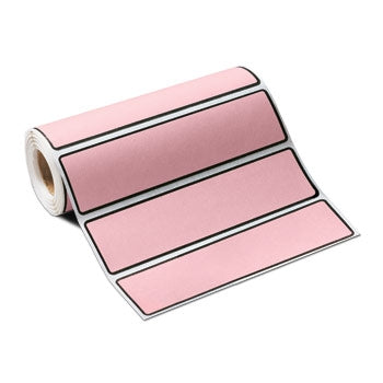 Carstens Wide-Trak Blank Label Multipurpose Label Without Legend Pink 1-3/8 X 5-3/8 Inch - 1645-04