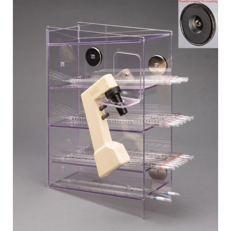 Poltex Pipette Holder 4 Pocket, 4-4/5 X 11 X 16 Inch For Serological Pipettes - PGSERPIP4-M-BRK