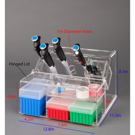 Poltex - Pipette Storage Bin 4-3/5 X 11-1/2 X 12-4/5 Inch For Serological Pipettes - HOUSAC