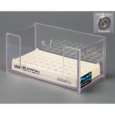 Poltex Tube Rack Hood Mount 4-1/2 X 8 Inch For Cryovial Racks - HOODRCK8W-M