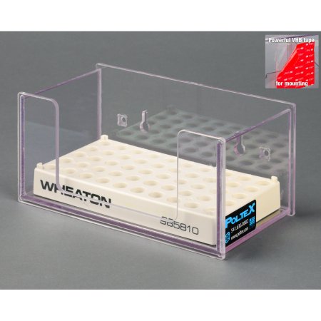 Poltex Tube Rack Hood Mount 4-1/2 X 8 Inch For Cryovial Racks - HOODRCK8W-T