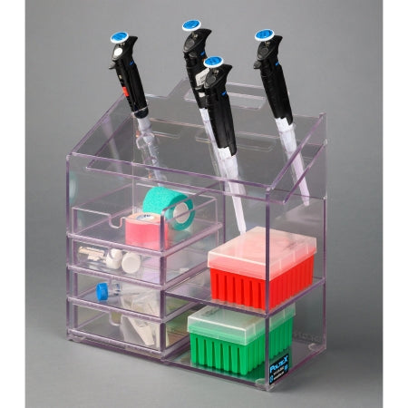 Poltex Organizer, Benchtop Pipettor Slide Out Drwr Hndl Petg 1/4" - HPLCORG