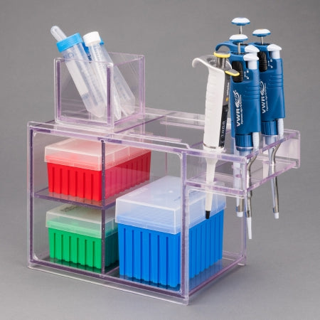 Poltex Stand, Pipette Organizer Pass-Thru Rainin Style Petg 1/4" - PASSPG