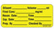 Precision Dynamics Label, Diluent Vol/Ml (420/Rl) - MV04SY1553