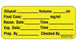 MedVision - Drug Label Anesthesia Label Diluent: _Volume:_mL Final Conc:_mg/Ml Yellow 1 X 2-1/4 Inch - MV04SY1553