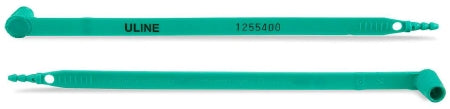Uline - Tamper Evident Truck Seal Numbered Green Polypropylene 3/8 X 8 Inch - S-13677G