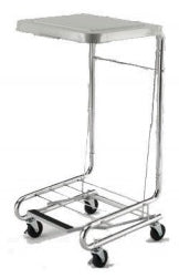 Mid Central Medical - Hamper Stand Square Opening Foot Pedal Self-Closing Lid - MCM2010