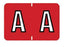 Barkley - Pre-Printed Label Chart Tab Red Laminated E E White Alpha Series 2 X 1-1/2 Inch - 901-34118