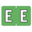 Medical Arts Press Pre-Printed Label Barkley Chart Tab E E Green 3 X 1-1/2 Inch - 901-34122