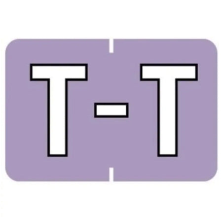 Medical Arts Press Pre-Printed Label Barkley Chart Tab T T Lavender 8 X 1-1/2 Inch - 901-34138