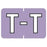 Medical Arts Press Pre-Printed Label Barkley Chart Tab T T Lavender 8 X 1-1/2 Inch - 901-34138