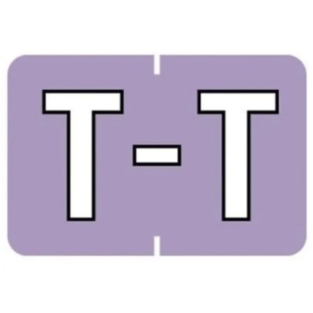 Barkley - Pre-Printed Label Chart Tab Lavender Laminated T T White Alpha Series 8 X 1-1/2 Inch - 901-34138