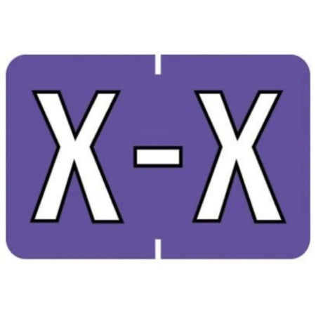 Medical Arts Press Pre-Printed Label Barkley Chart Tab Z Z Purple 10 X 1-1/2 Inch - 901-34142Q