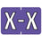 Barkley - Pre-Printed Label Chart Tab Purple Laminated Z Z White Alpha Series 10 X 1-1/2 Inch - 901-34142Q