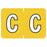Medical Arts Press Pre-Printed Label Barkley Chart Tab C C Yellow 13 X 1-1/2 Inch - 901-34120Q