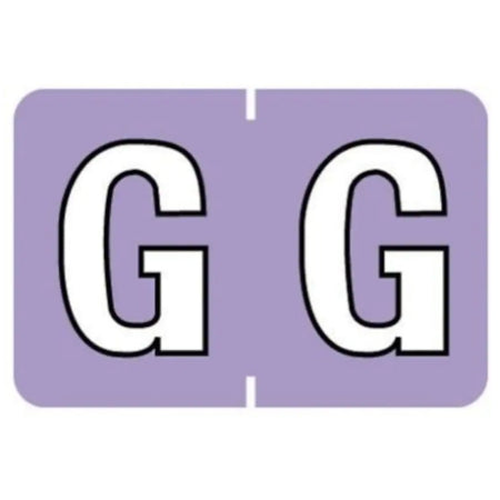 Medical Arts Press Pre-Printed Label Barkley Chart Tab G G Lavender 16 X 1-1/2 Inch - 901-34124Q