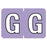 Medical Arts Press Pre-Printed Label Barkley Chart Tab G G Lavender 16 X 1-1/2 Inch - 901-34124Q