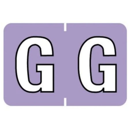 Barkley - Pre-Printed Label Chart Tab Lavender Laminated G G White Alpha Series 16 X 1-1/2 Inch - 901-34124Q