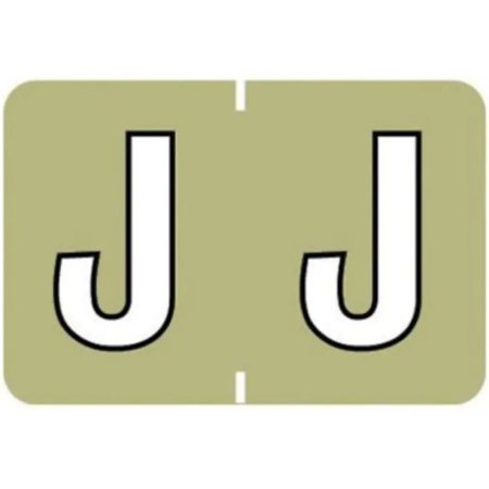 Barkley - Pre-Printed Label Chart Tab Green Laminated J J White Alpha Series 19 X 1-1/2 Inch - 901-34127