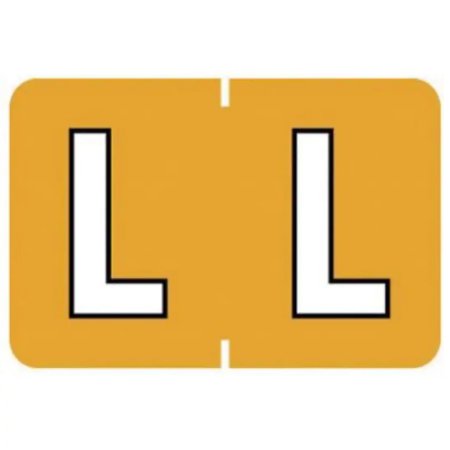 Barkley - Pre-Printed Label Chart Tab Yellow Laminated L L White Alpha Series 20 X 1-1/2 Inch - 901-34129