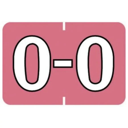 Medical Arts Press Pre-Printed Label Barkley Chart Tab O O Pink 22 X 1-1/2 Inch - 901-34133