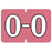 Medical Arts Press Pre-Printed Label Barkley Chart Tab O O Pink 22 X 1-1/2 Inch - 901-34133