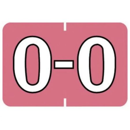 Barkley - Pre-Printed Label Chart Tab Pink Laminated O O White Alpha Series 22 X 1-1/2 Inch - 901-34133