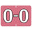 Barkley - Pre-Printed Label Chart Tab Pink Laminated O O White Alpha Series 22 X 1-1/2 Inch - 901-34133