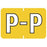Medical Arts Press Pre-Printed Label Barkley Chart Tab P P Yellow 23 X 1-1/2 Inch - 901-34134