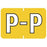 Barkley - Pre-Printed Label Chart Tab Yellow Laminated P P White Alpha Series 23 X 1-1/2 Inch - 901-34134