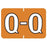 Barkley - Pre-Printed Label Chart Tab Orange Laminated Q Q White Alpha Series 24 X 1-1/2 Inch - 901-34135