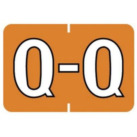 Medical Arts Press Pre-Printed Label Barkley Chart Tab Q Q Orange 24 X 1-1/2 Inch - 901-34135
