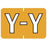 Barkley - Pre-Printed Label Chart Tab Yellow Laminated Y Y White Alpha Series 27 X 1-1/2 Inch - 901-34143
