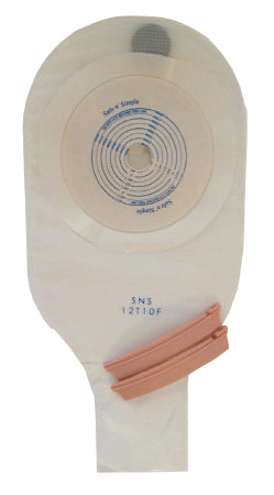 Safe N Simple Pouch, Drn 1Pc W/Fltr/Bana Clip Trnsprnt 12" (10/Bx 8Bx/Cs) - SNS12T10F