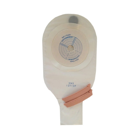 Safe n' Simple - Ostomy Pouch One-Piece System 12 Inch Length Drainable Flat, Trim to Fit - SNS12T10F