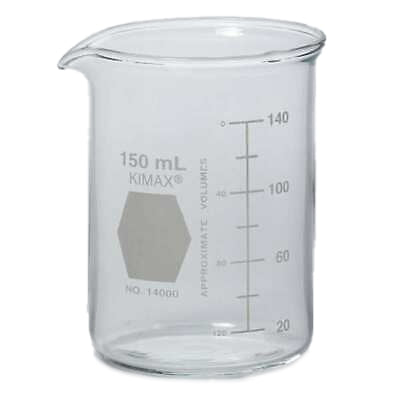 Dwk Life Sciences Beaker Kimble Kimax Griffin / Low Form Borosilicate Glass 150 Ml - 14000-150